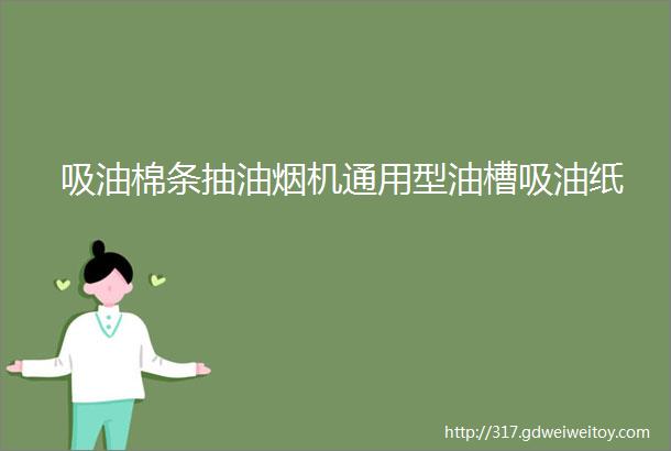 吸油棉条抽油烟机通用型油槽吸油纸